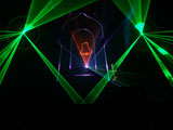 Mixed laser show